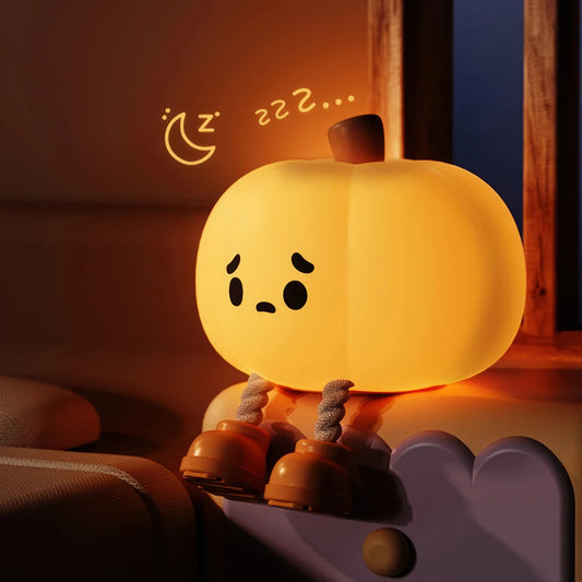 Cute Pumpkin Night Light - Halloween Decor