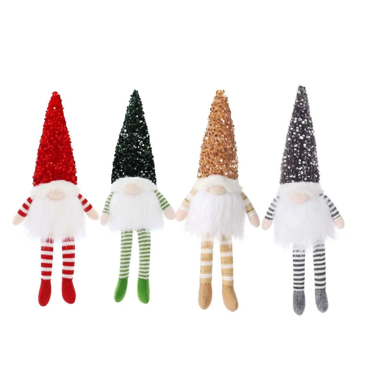 2024 Christmas Decorations LED Gnome Sequins Faceless Doll Night Light for Home Holiday Xmas Ornament Gift Navidad New Year - KAPIPOP