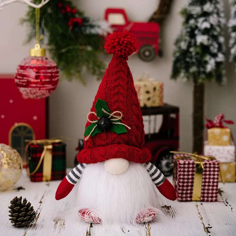 2024 Christmas Decorations LED Gnome Sequins Faceless Doll Night Light for Home Holiday Xmas Ornament Gift Navidad New Year - KAPIPOP